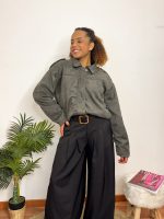 Calça Alfaiataria Pantalona c/ cinto