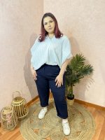 Blusa toque linho com risca - Image 2