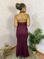 Vestido longo com faixa - Image 4