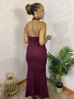 Vestido longo com faixa - Image 2